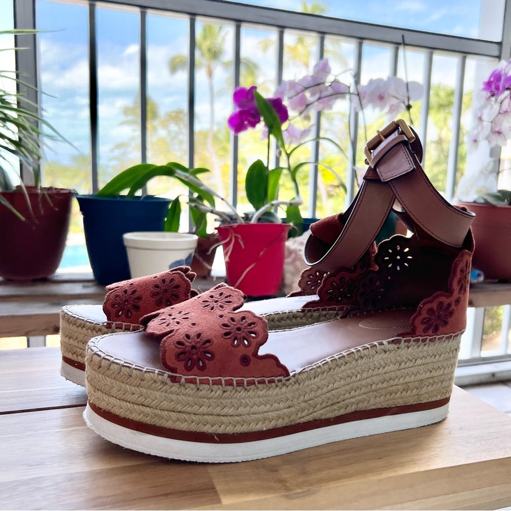 EUC See by Chloé Suede Espadrilles
